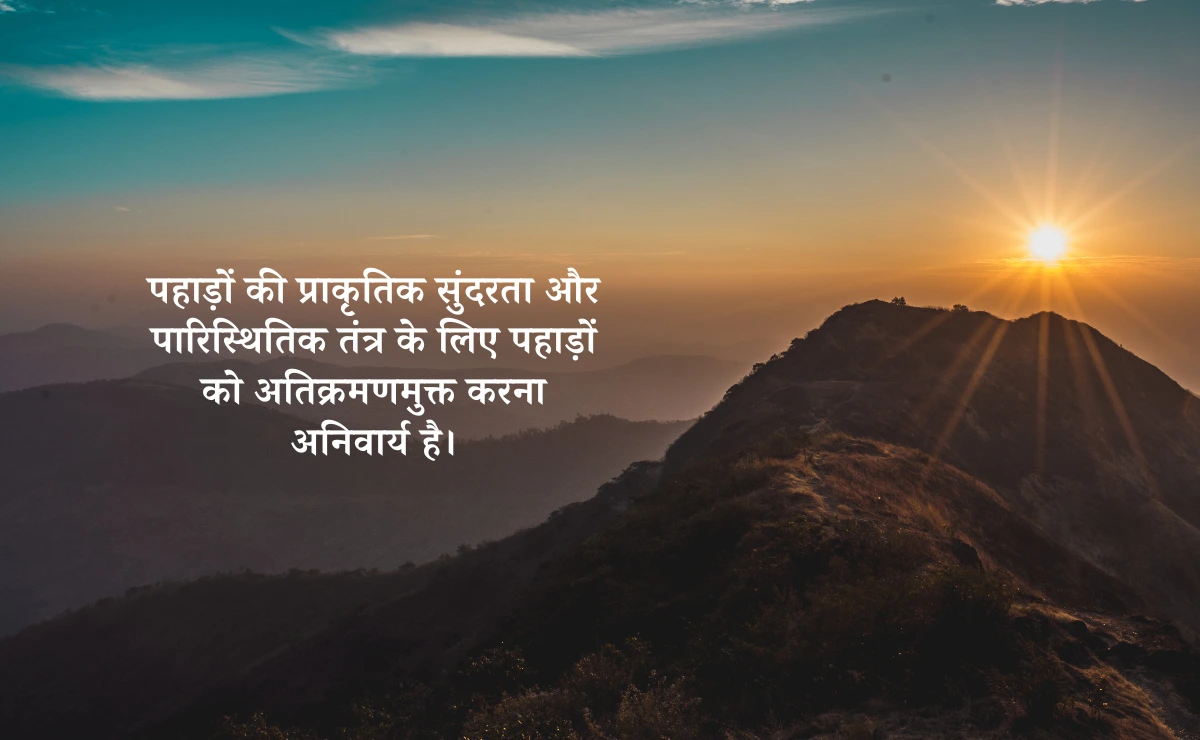 Mountain Quotes in Hindi